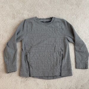 Lululemon Gray Side Zip Crewneck Sweatshirt